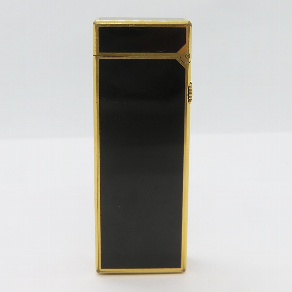 実際に弊社で買取させて頂いたdunhill/ダンヒル サイドローラー ガスライター ブラック×ゴールドカラーの画像 1枚目