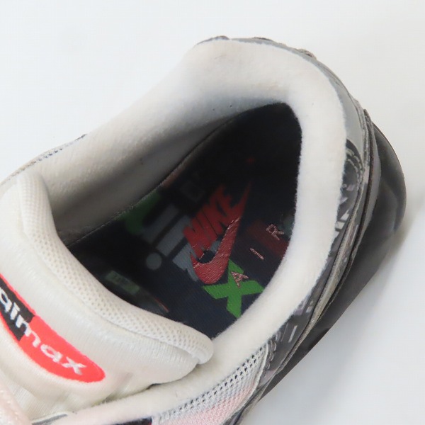 実際に弊社で買取させて頂いたNIKE×atmos/ナイキ×アトモス AIR MAX 95 "WE LOVE NIKE"/エアマックス95 スニーカー AQ0925-002/28.5の画像 4枚目
