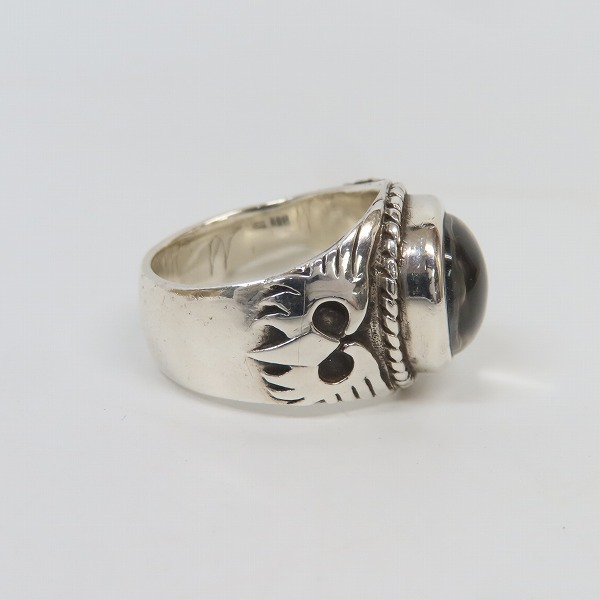 実際に弊社で買取させて頂いたCRAZY PIG/クレイジーピッグ クリスタル スカルリング 17.5号の画像 4枚目