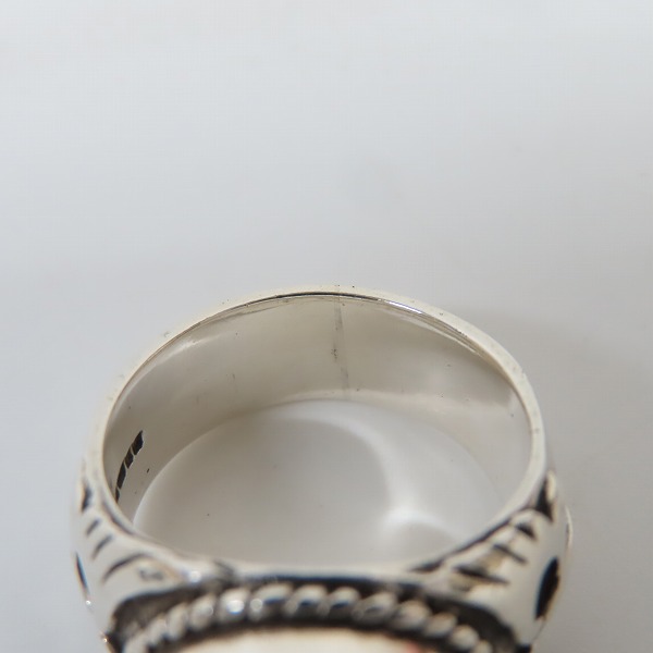 実際に弊社で買取させて頂いたCRAZY PIG/クレイジーピッグ クリスタル スカルリング 17.5号の画像 8枚目