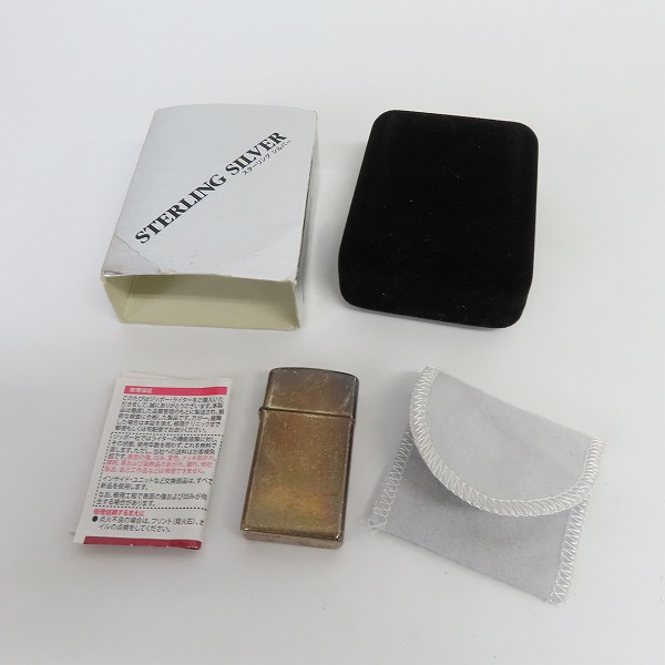 ZIPPO/ジッポー STERLING スターリングシルバー スリム プレーン 2015 