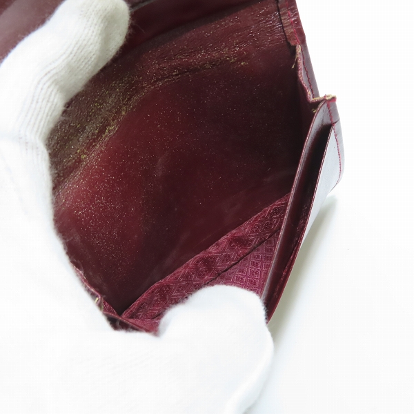 実際に弊社で買取させて頂いたCartier/カルティエ マストライン レザー 二つ折り カードケース/パスケースの画像 4枚目