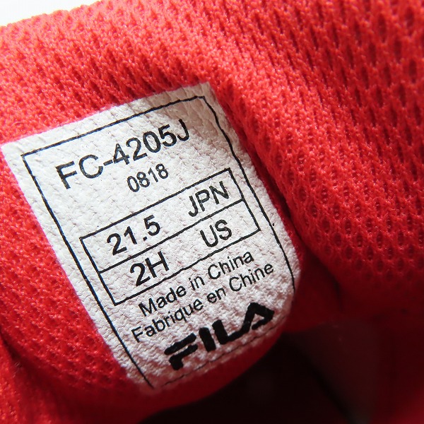 実際に弊社で買取させて頂いた【未使用】FILA/フィラ サルターレハイ キッズスニーカー FC-4205J/21.5の画像 5枚目
