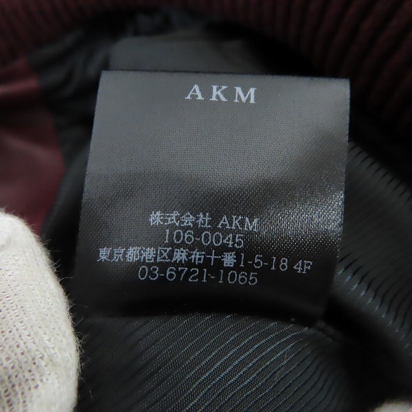 実際に弊社で買取させて頂いたAKM/エイケイエム レザー キルティングジャケット/Mの画像 4枚目
