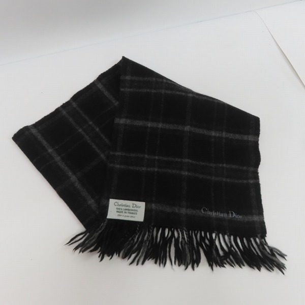 実際に弊社で買取させて頂いたChristian Dior/クリスチャンディオール チェック マフラー