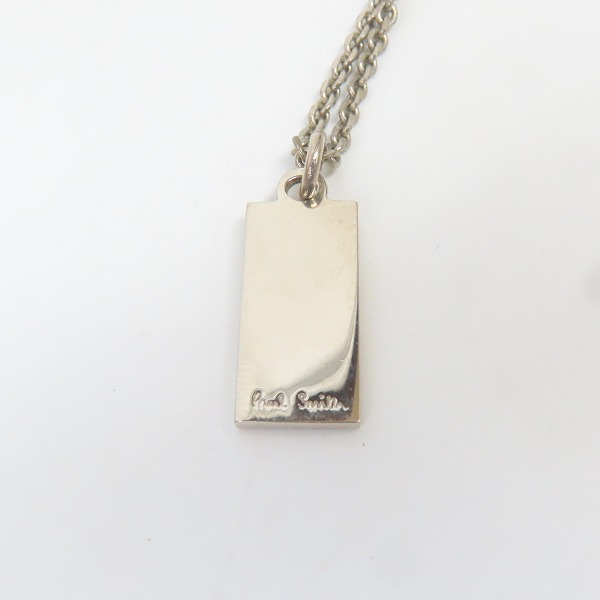 実際に弊社で買取させて頂いたPaul Smith/ポールスミス ストライプ プレート ネックレスの画像 2枚目