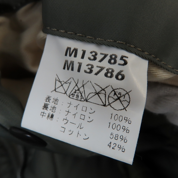 実際に弊社で買取させて頂いたBUZZ RICKSON'S/バズリクソンズ TYPE MA-1 フライトジャケット カーキ系 M13785/Mの画像 4枚目