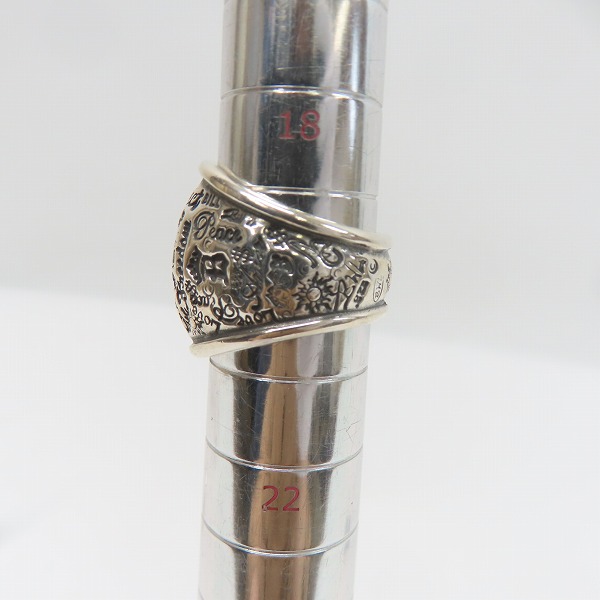 実際に弊社で買取させて頂いたBill Wall Leather/BWL/ビルウォールレザー  グラフィティ ドーム リング 20号の画像 6枚目