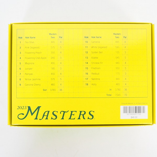 実際に弊社で買取させて頂いた【未使用/オウンネーム】Titleist/タイトリスト VELOCITY/ベロシティ 2023 MASTERS ゴルフボール ホワイト 1ダースの画像 3枚目