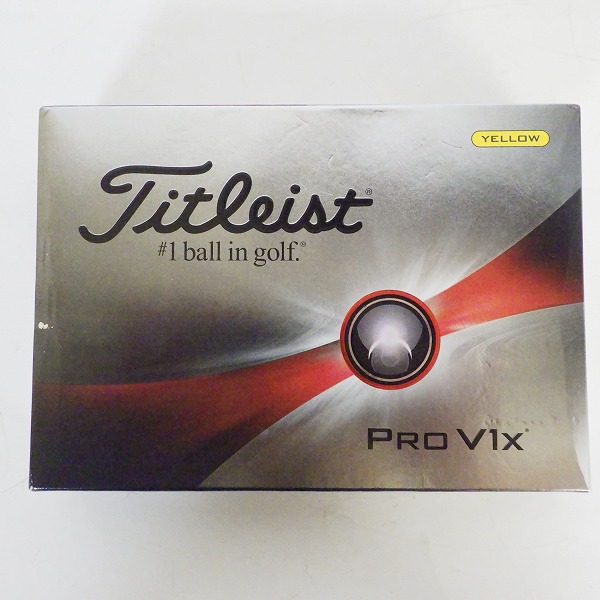 実際に弊社で買取させて頂いた【未使用】Titleist/タイトリスト PRO V1x ゴルフボール イエロー 1ダース の画像 2枚目