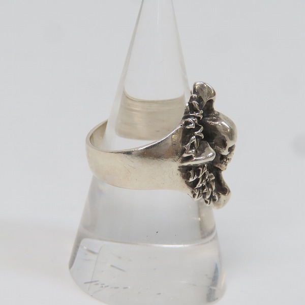 実際に弊社で買取させて頂いたCRAZY PIG/クレイジーピッグ スカルリース リング 19号の画像 3枚目