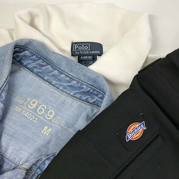 実際に弊社で買取させて頂いた【おまとめ品】POLO Ralph Lauren/ポロラルフローレン Dickies/ディッキーズ GAP/ギャップ 他 ポロシャツ/ワークパンツ 等の画像 1枚目