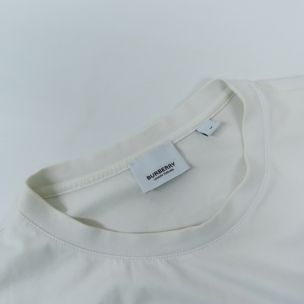 実際に弊社で買取させて頂いたBurberry/バーバリー HORSE FERRY ROAD logo-print T-shirt/ロゴプリントTシャツ 8040691/Mの画像 5枚目