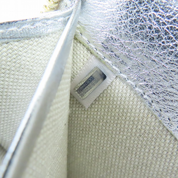 実際に弊社で買取させて頂いたJimmy Choo/ジミーチュウ レインボーカラースタッズ ラウンド長財布の画像 5枚目