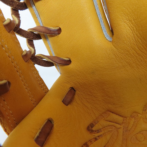 実際に弊社で買取させて頂いたHI-GOLD/ハイゴールド スペシャルオーダー 軟式 右投げ 外野手用 グローブ 1081の画像 7枚目
