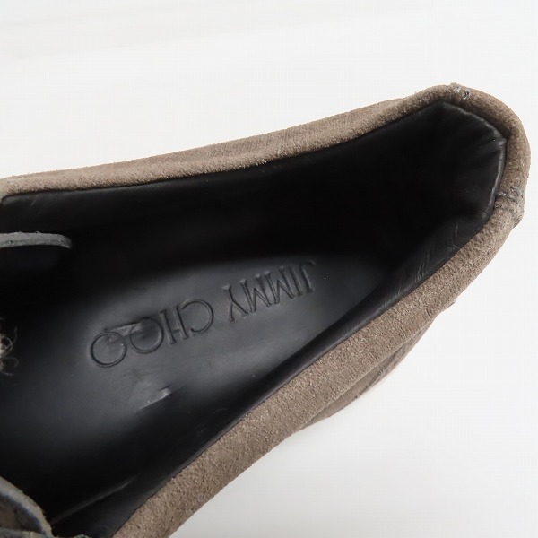 実際に弊社で買取させて頂いたJIMMY CHOO/ジミーチュウ CASH ロゴプレート/スタースタッズ ローカットスニーカー 41.5の画像 4枚目