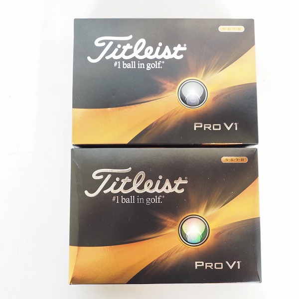 実際に弊社で買取させて頂いた【未使用】Titleist/タイトリスト PRO V1 ゴルフボール ホワイト 2ダース の画像 2枚目