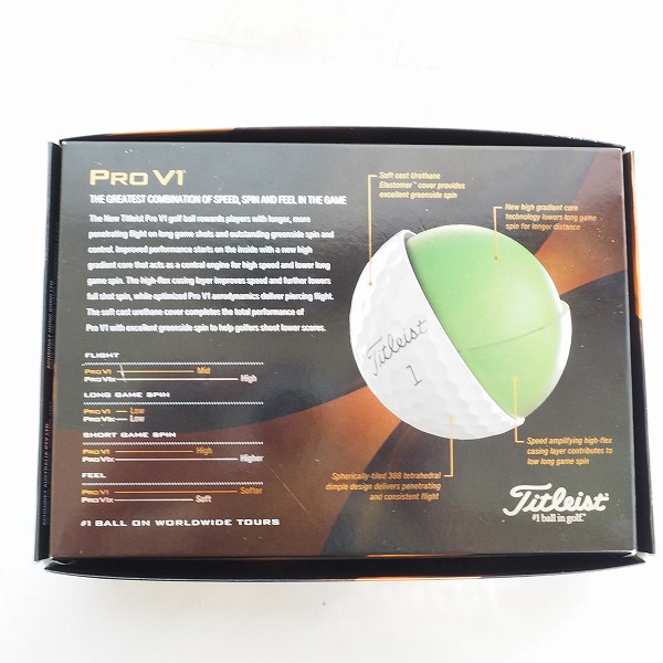 実際に弊社で買取させて頂いた【未使用】Titleist/タイトリスト PRO V1 ゴルフボール ホワイト 2ダース の画像 4枚目