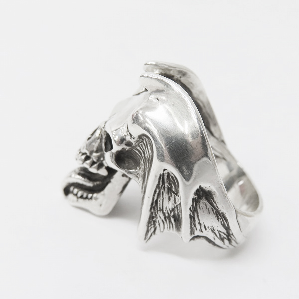 実際に弊社で買取させて頂いたCRAZY PIG/クレイジーピッグ ルシファー スカルリング 19-19.5号の画像 2枚目