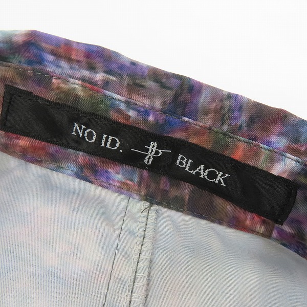 実際に弊社で買取させて頂いたNO ID. BLACK/ノーアイディーブラック グリッチプリントアシンメトリーロング シャツ 447777-490S /ONEの画像 2枚目