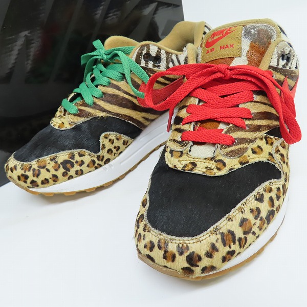 実際に弊社で買取させて頂いたNIKE×ATMOS/ナイキ×アトモス AIR MAX 1 DLX/エアマックス1 アニマルパック 2.0 AQ0928-700/26