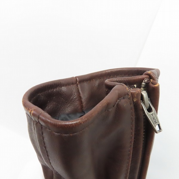 実際に弊社で買取させて頂いたGOOD ENOUGH/グッドイナフ 16AW オイルドレザー シングル ライダース ジャケット/Lの画像 6枚目