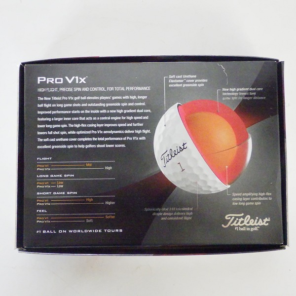実際に弊社で買取させて頂いた【未使用】Titleist/タイトリスト PRO V1x ゴルフボール ホワイト 1ダースの画像 4枚目
