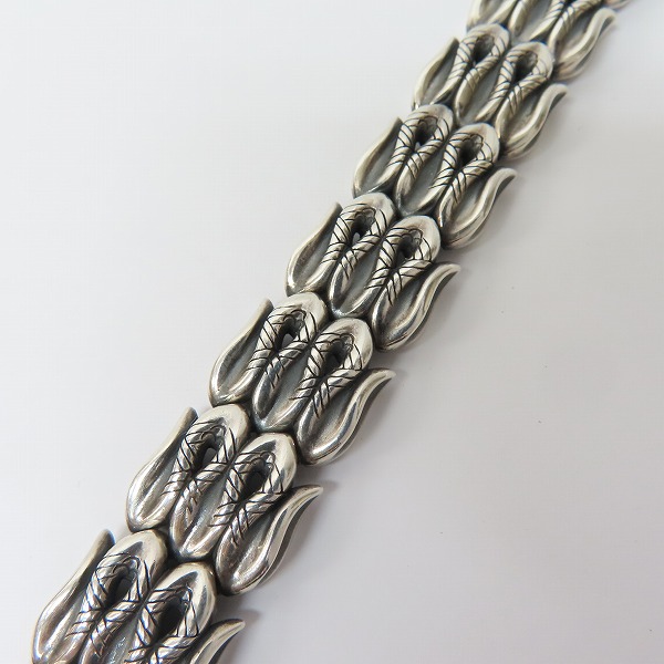 実際に弊社で買取させて頂いたBloody Mary/ブラッディマリー 1ブルーダイヤ付 フックブレスレットの画像 5枚目