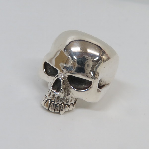 実際に弊社で買取させて頂いたCRAZY PIG/クレイジーピッグ ラージエビルスカルリング 17.5号