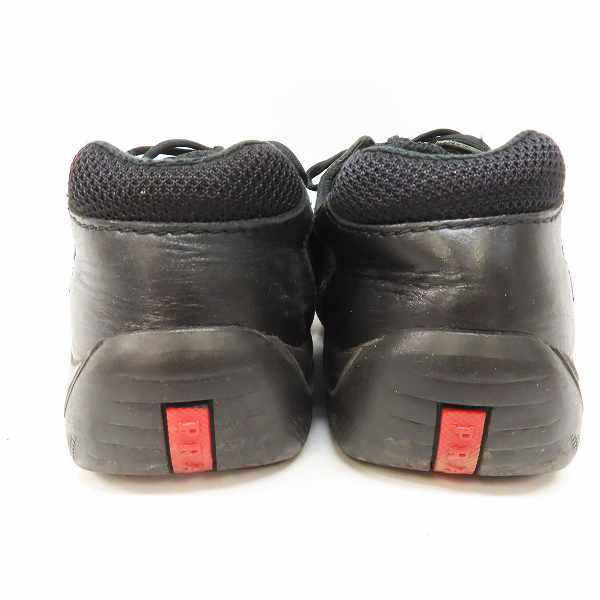 実際に弊社で買取させて頂いた【観賞用】PRADA/プラダ メッシュ 切替 レザー スニーカー 3163/38.5の画像 1枚目