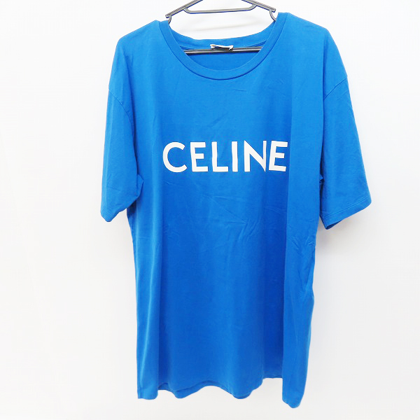 実際に弊社で買取させて頂いた【JPタグ】CELINE/セリーヌ 21SS ロゴプリントルーズフィットTシャツ ブルー 2X681501F/L