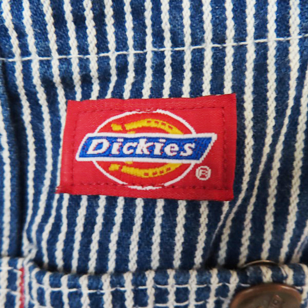実際に弊社で買取させて頂いたDickies/ディッキーズ オーバーオール ヒッコリー ストライプ/36×34の画像 2枚目