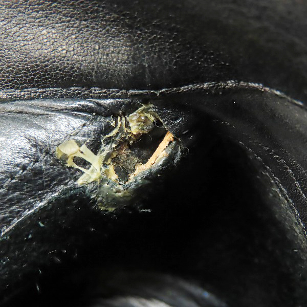 実際に弊社で買取させて頂いた【難有】Rick Owens/リックオウエンス ウェッジ ヒールブーツ の画像 5枚目