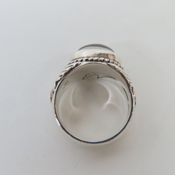 実際に弊社で買取させて頂いたCRAZY PIG/クレイジーピッグ クリスタル スカルリング 17.5号の画像 5枚目