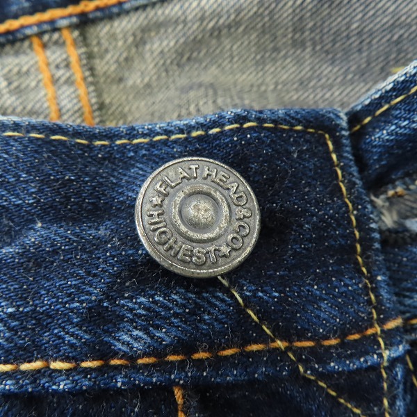 実際に弊社で買取させて頂いたTHE FLAT HEAD/フラットヘッド デニムパンツ 3005SPC W29L34の画像 7枚目