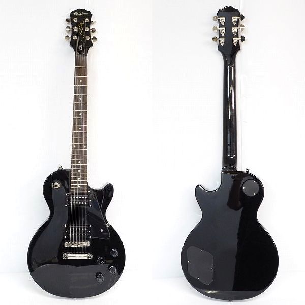 実際に弊社で買取させて頂いた★Epiphone/エピフォン Les Paul Studio Ebony/レスポール スタジオ エレキギター ギグケース付の画像 1枚目