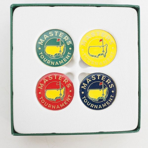 実際に弊社で買取させて頂いた【未使用】MASTERS/マスターズ ゴルフ ボールマーカー 4ｘ2セットの画像 2枚目