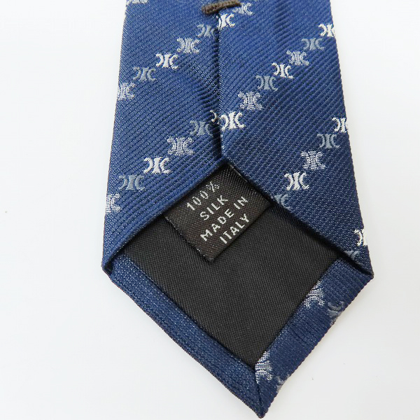 実際に弊社で買取させて頂いたCELINE/セリーヌ マカダム柄 シルク100％ ネクタイの画像 2枚目