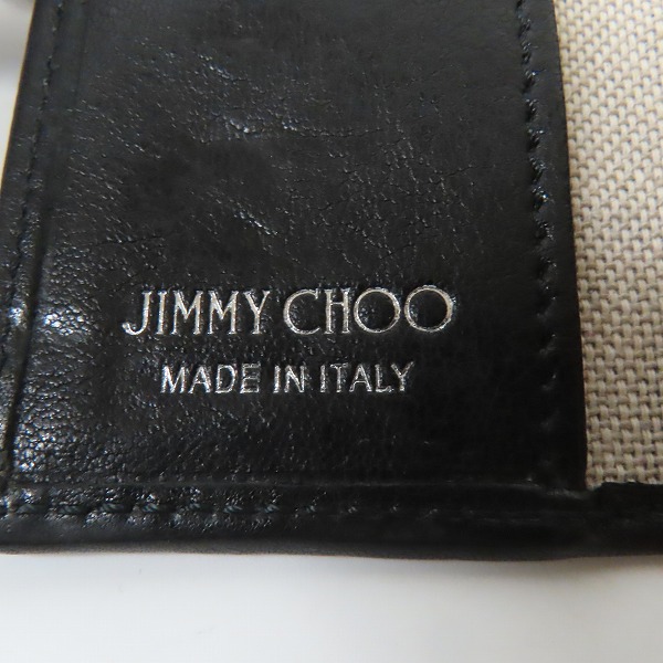 実際に弊社で買取させて頂いたJIMMY CHOO/ジミー チュウ スタースタッズ レザー 6連キーケースの画像 4枚目