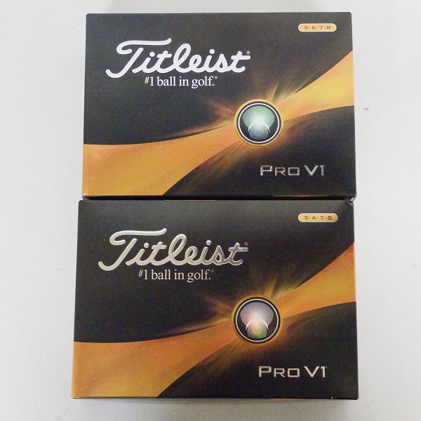 実際に弊社で買取させて頂いた【未使用】Titleist/タイトリスト PRO V1 ゴルフボール ホワイト 2ダース の画像 3枚目