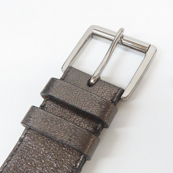 実際に弊社で買取させて頂いたJIMMY CHOO/ジミー チュウ スタースタッズ レザーベルト/90の画像 1枚目