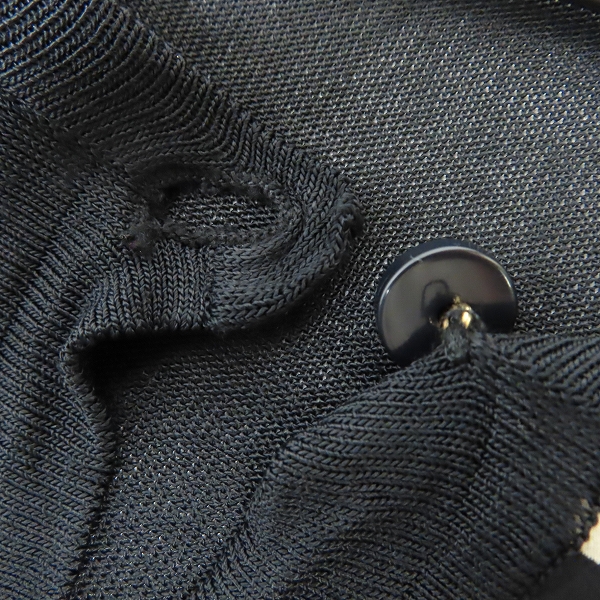 実際に弊社で買取させて頂いたCELINE/セリーヌ シルク切替カーディガン 38の画像 6枚目