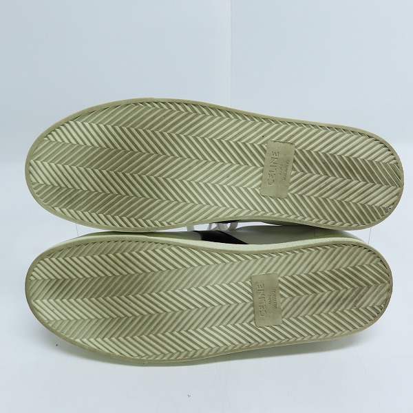 実際に弊社で買取させて頂いたceline/セリーヌ TRIOMPHE/トリオンフ レザースニーカー FA 0199/43の画像 2枚目