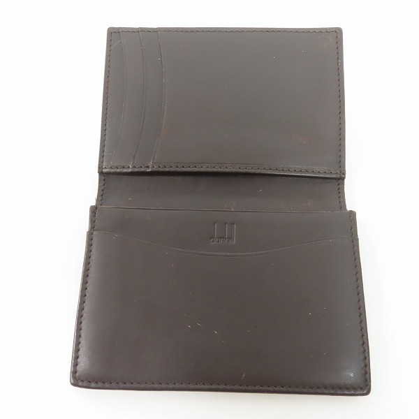 実際に弊社で買取させて頂いたDunhill/ダンヒル レザー 二つ折りカードケース/名刺入れの画像 3枚目