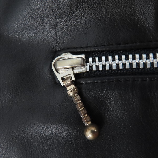 STUSSY/ステューシー LEATHER BING JACKET/カウレザージャケット