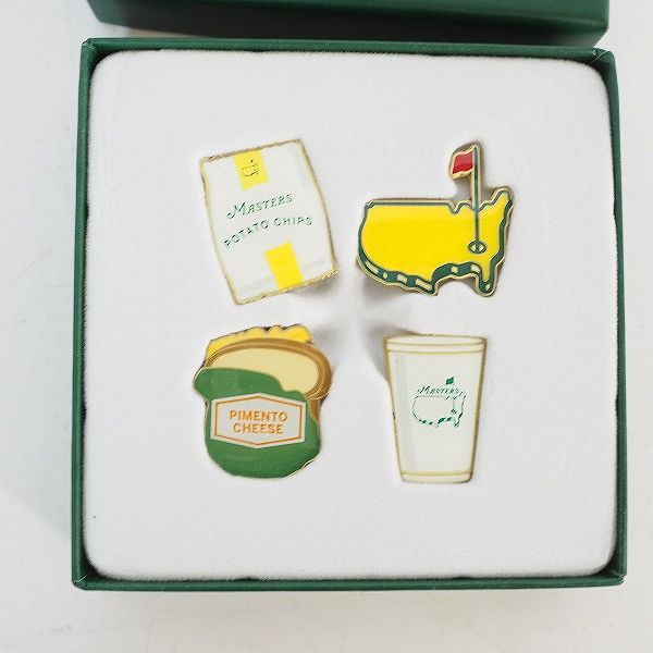 実際に弊社で買取させて頂いた【未使用】MASTERS/マスターズ ゴルフ ボールマーカー 4ｘ2セットの画像 1枚目