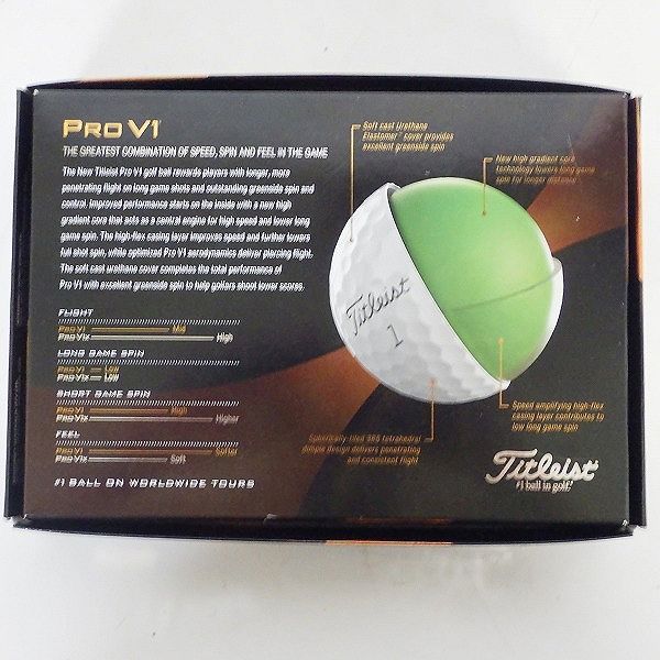 実際に弊社で買取させて頂いた【未使用】Titleist/タイトリスト PRO V1 ゴルフボール ホワイト 2ダース の画像 4枚目