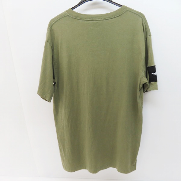 実際に弊社で買取させて頂いたChampion×ATMOS/チャンピオン×アトモス LAB S/S TEE KHAKI ロゴ刺繍Tシャツ C8-S301/XLの画像 1枚目