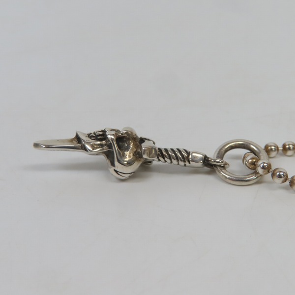 実際に弊社で買取させて頂いたCRAZY PIG/クレイジーピッグ SKULL & DAGGER AMULET PENDANT/スカルアンドダガー アミュレットペンダントの画像 3枚目