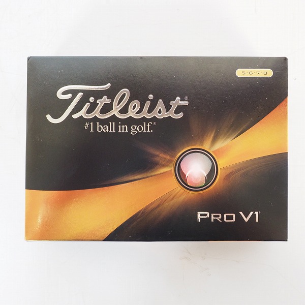実際に弊社で買取させて頂いた 【未使用】Titleist/タイトリスト PRO V1 ゴルフボール ホワイト 1ダースの画像 2枚目